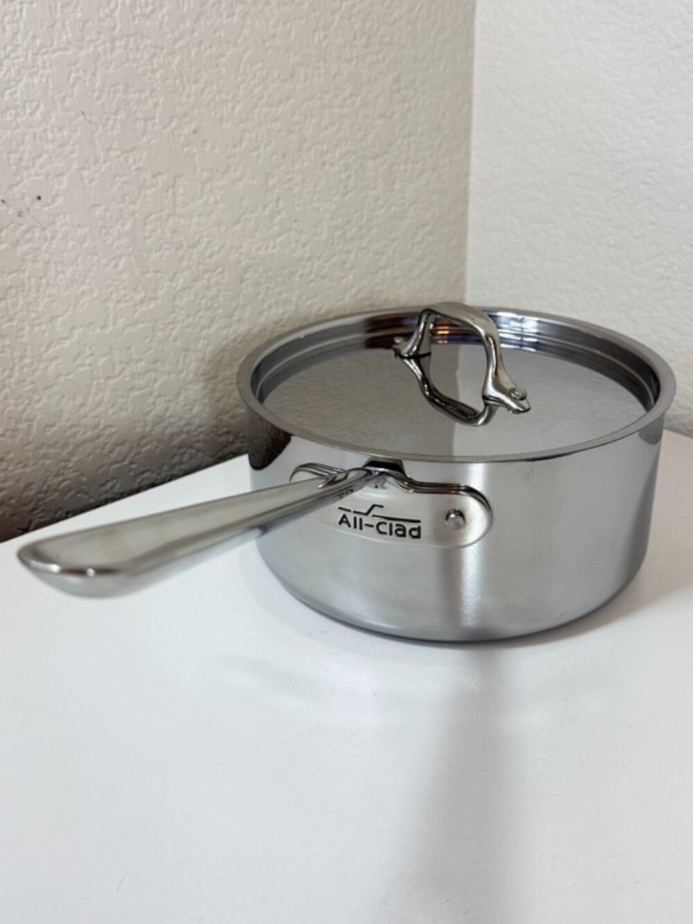 All-Clad D3 Stainless 3 Qt Saucepan with Lid Tri-Ply 2092013-03 USA Made